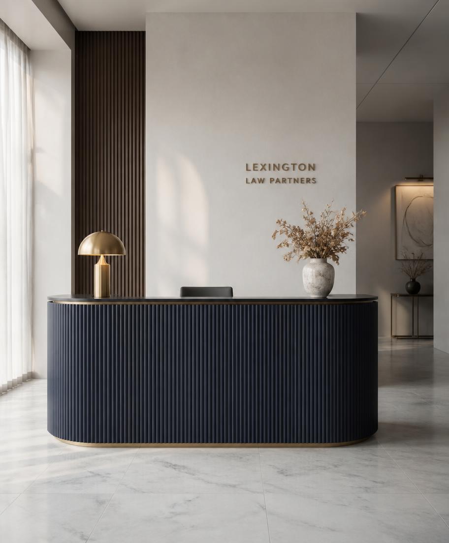 Reception desk at the Lindenbaum B.V office